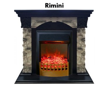 Каминокомплект Real Flame Dublin ROCKSTD/EUG AO с очагом Rimini 