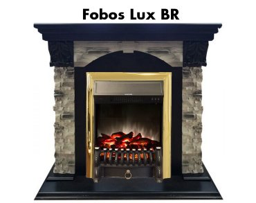 Каминокомплект Real Flame Dublin ROCKSTD/EUG AO с очагом Fobos s Lux / Majestic s Lux 